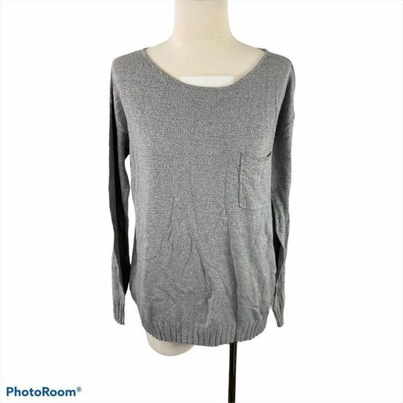 🌿4/$35🌿GAP‎ Grey Sweater with Pocket - Picture 1 of 7